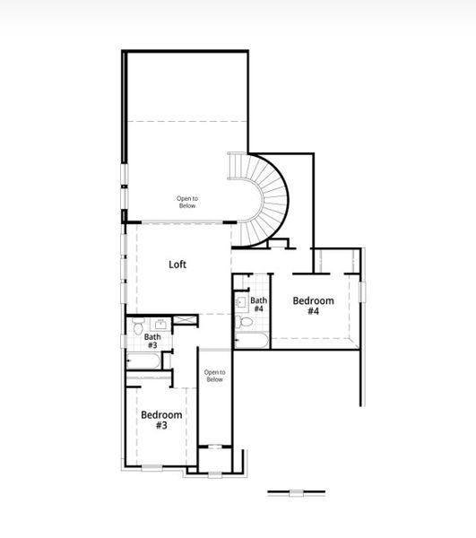 2D floor plan layout for the Panamera by Highland Homes in Midline, Webster, TX (Image 33).