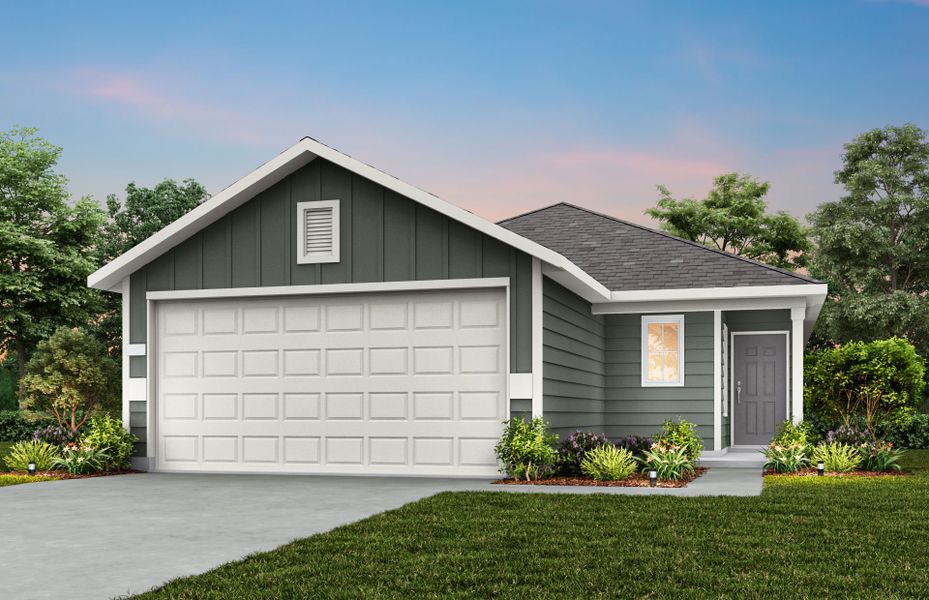 Representative exterior photo of a completed home built from the Llano by Centex in Ashford Crossing, Princeton, TX (Image 1). Representative exterior photo of a completed home built from the Llano by Centex in Ashford Crossing, Princeton, TX (Image 1).