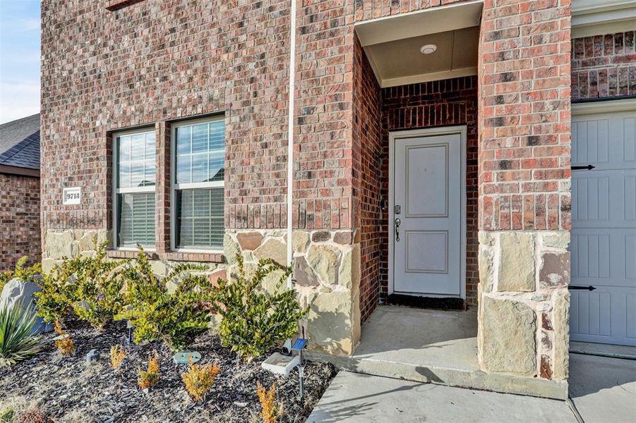 Exterior details and patio area of a home in , Aubrey (Image 2). Exterior details and patio area of a home in , Aubrey (Image 2).