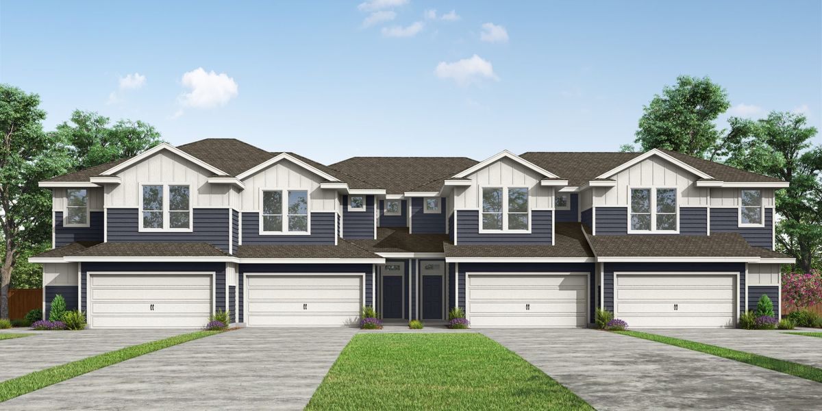 Representative exterior photo of a completed home built from the Comal by Pacesetter Homes in Center 45, Round Rock, TX (Image 5).