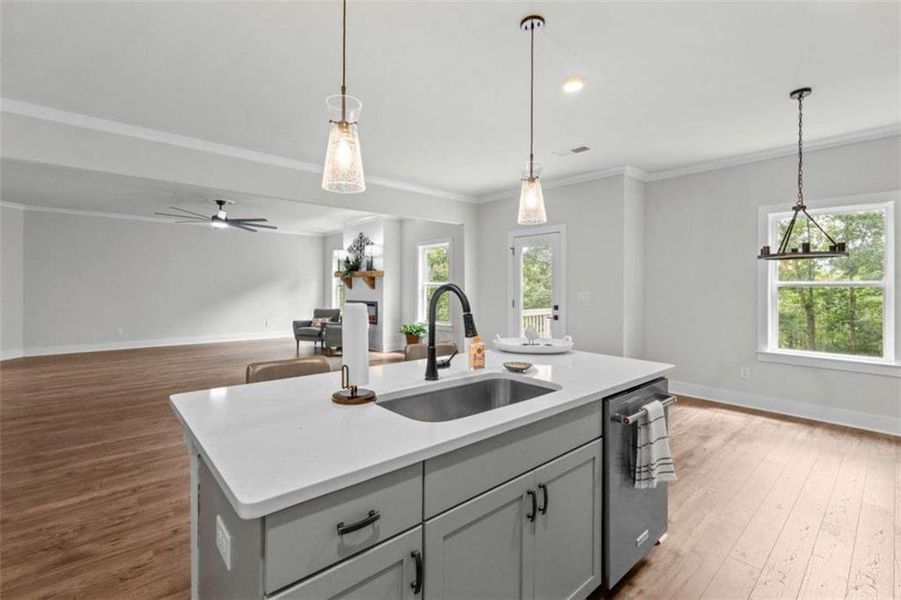 Furnished interior view inside a new home in Silvercrest Lakes, Acworth (Image 15).