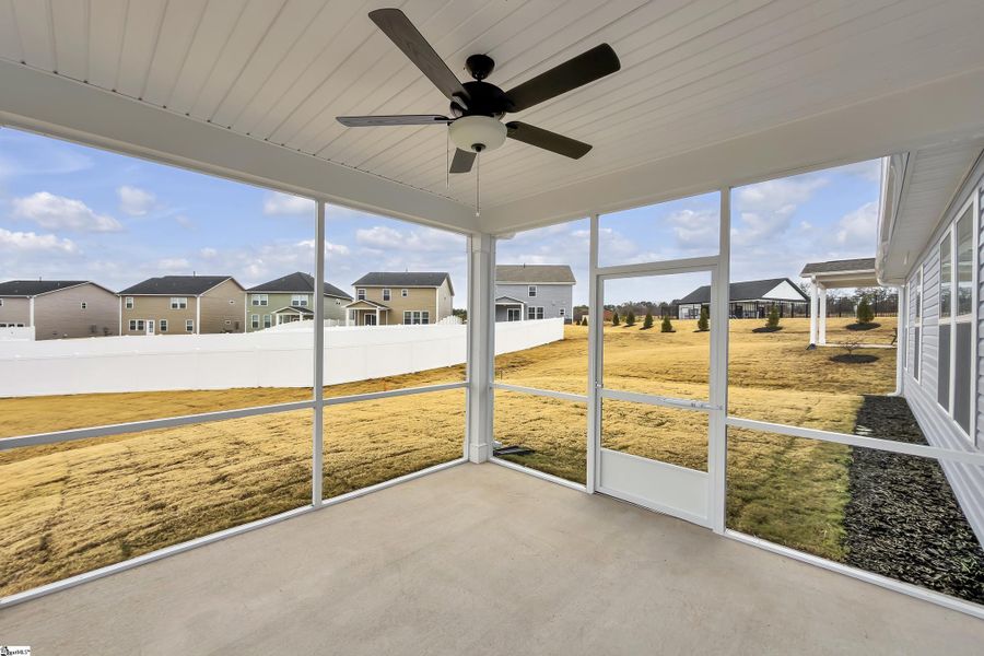 Exterior details and patio area of a home in Sedona, Greenville (Image 19).