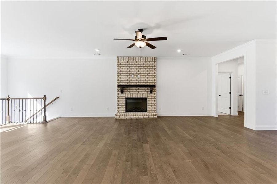 Spacious, unfurnished interior of a new home in The Estates at Hurricane Pointe, Douglasville (Image 32). Spacious, unfurnished interior of a new home in The Estates at Hurricane Pointe, Douglasville (Image 32).