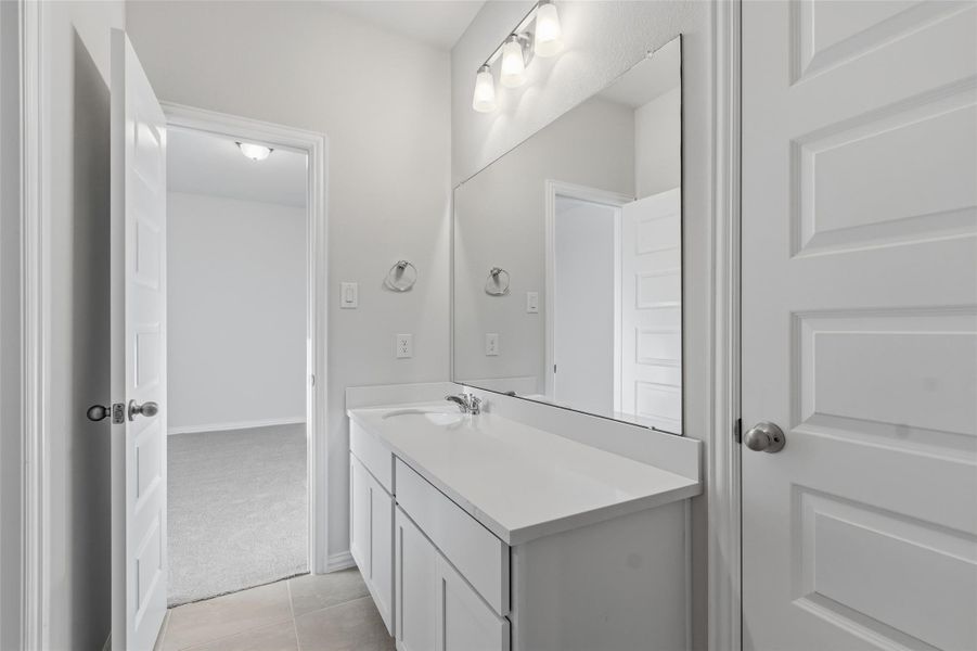 Furnished interior view inside a new home in The Woodlands Hills, Willis (Image 10).