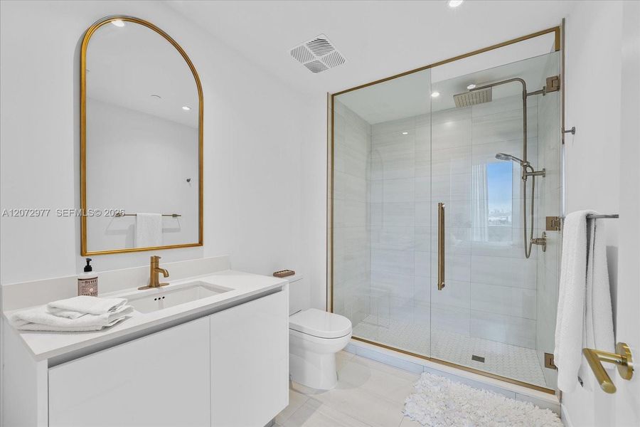 Furnished interior view inside a new home in , Miami (Image 11).