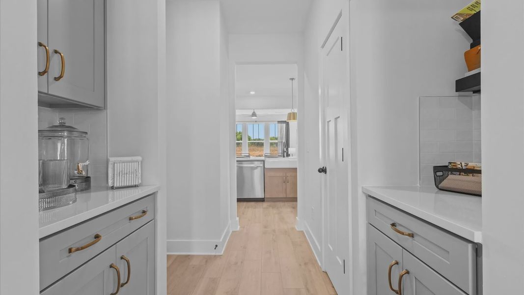 Representative furnished interior of a home built from the Stonefield by DRB Homes in Kayfield at Midway, Anderson (Image 6).
