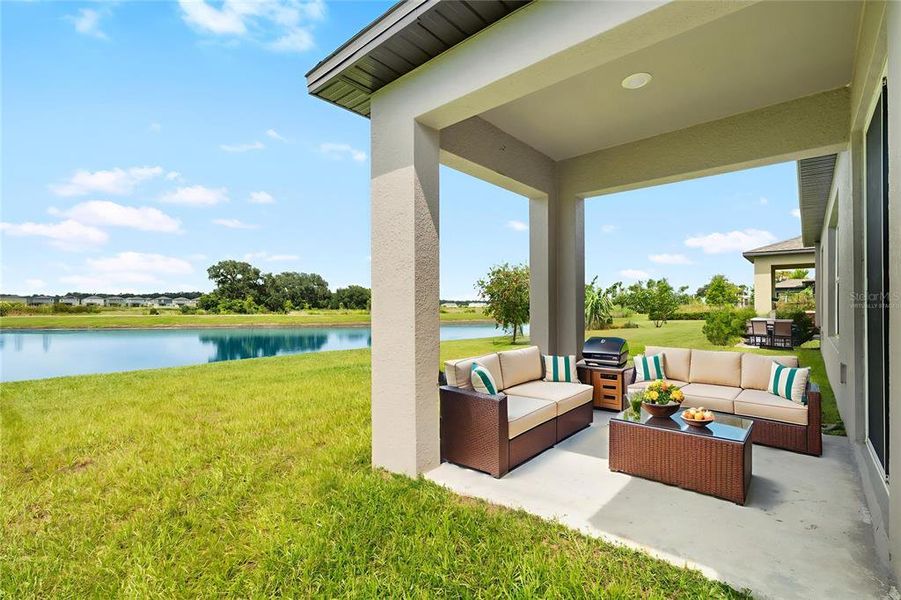 Lanai & Water View - Virtually Staged