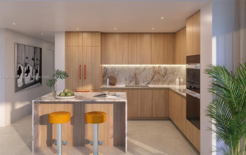 Furnished interior view inside a new home in , Miami (Image 5).