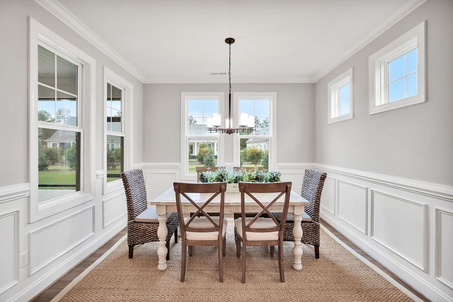 Furnished interior view inside a new home in Brunswick Forest, Leland (Image 16).
