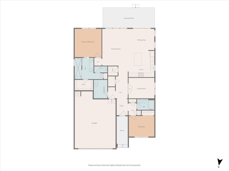 2D floor plan layout of this home in , Georgetown, TX (Image 4).
