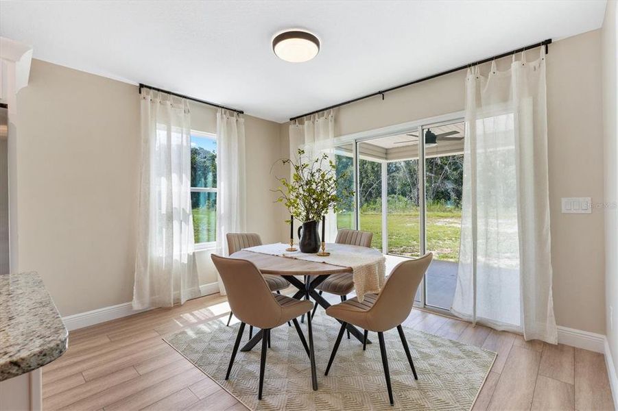 Furnished interior view inside a new home in , Bushnell (Image 17).