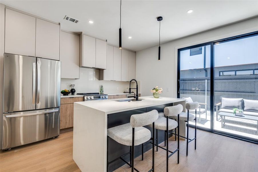 Furnished interior view inside a new home in , Dallas (Image 14).