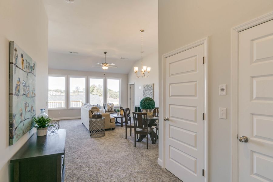 Representative furnished interior of a home built from the Hampshire by Parkside Builders in Givens Park, Chattanooga (Image 9).