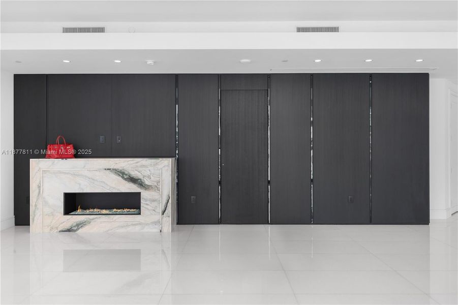 Hidden panels to the Owners Suite