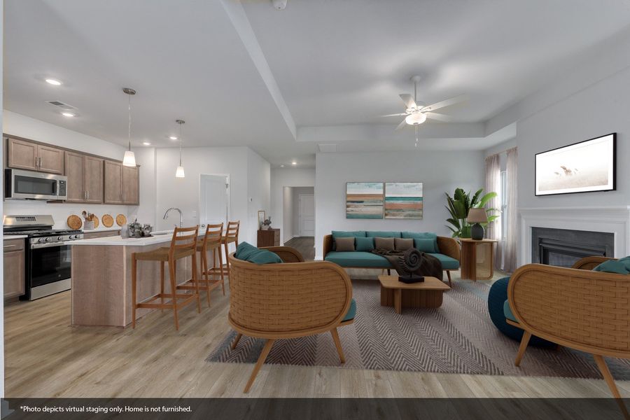 Furnished interior view inside a new home in Garden Grove, Conway (Image 6).
