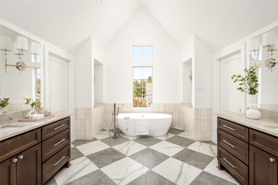 Furnished interior view inside a new home in , Houston (Image 36).