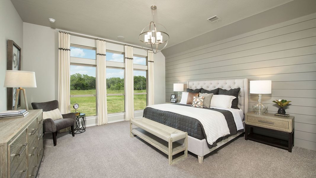 Furnished interior view inside a new home in Briggs Ranch, San Antonio (Image 53).