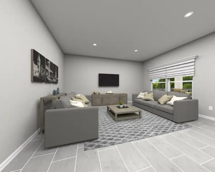Furnished interior view inside a new home in Crescent Lakes - Reserve Series, Punta Gorda (Image 5).