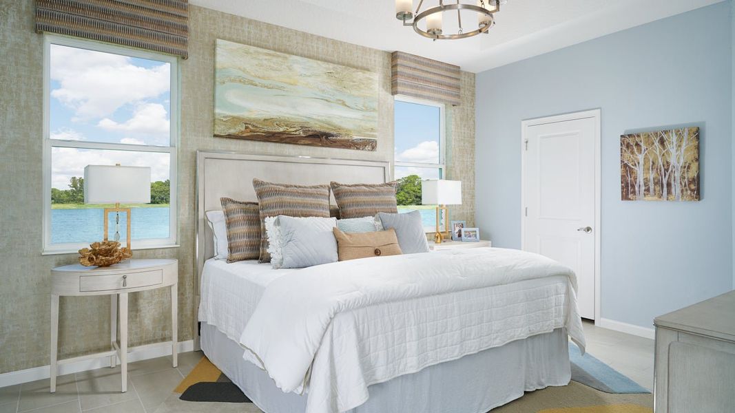 Representative furnished interior of a home built from the Margate II by Park Square Residential in Summerbrooke, Mount Dora (Image 9).
