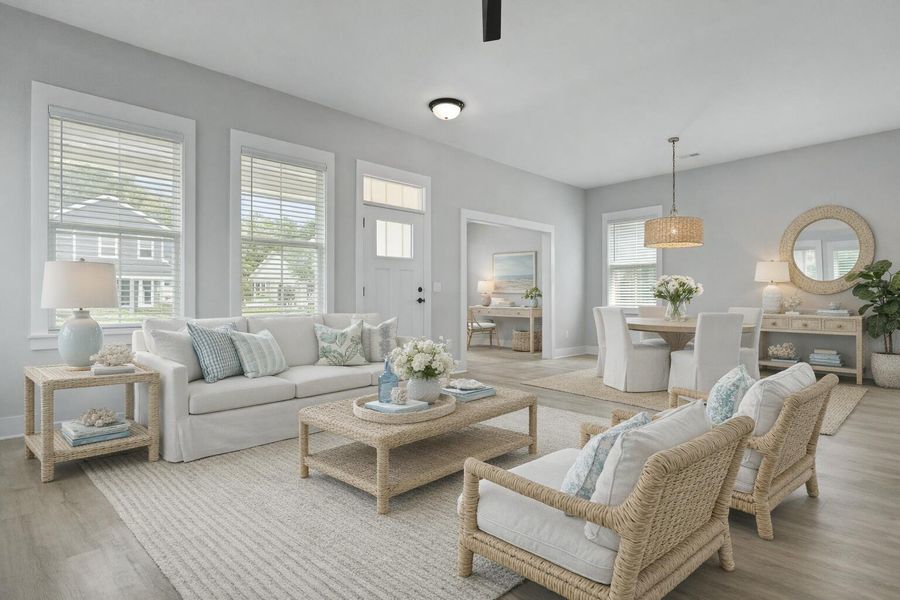 Furnished interior view inside a new home in , Huger (Image 9). Furnished interior view inside a new home in , Huger (Image 9).