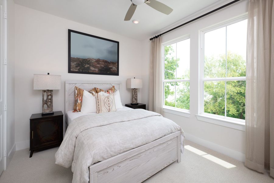 Representative furnished interior of a home built from the Victoria by Tri Pointe Homes in Painted Tree, McKinney (Image 10).