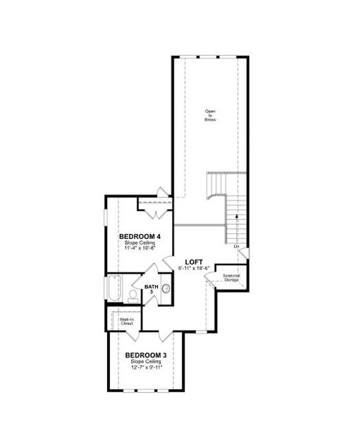 2D floor plan layout of this home in Copia Pines, Montgomery, TX (Image 3).