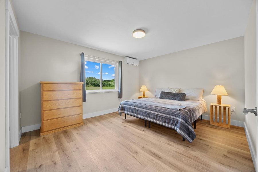 Enormous bedroom with a huge walk-in closet,