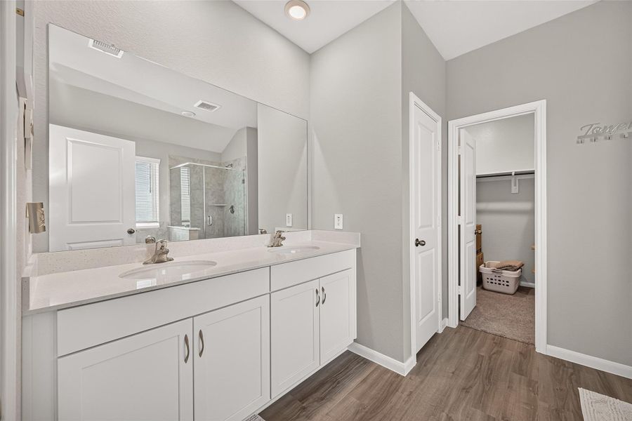 Furnished interior view inside a new home in Sweetgrass Village, Crosby (Image 25).