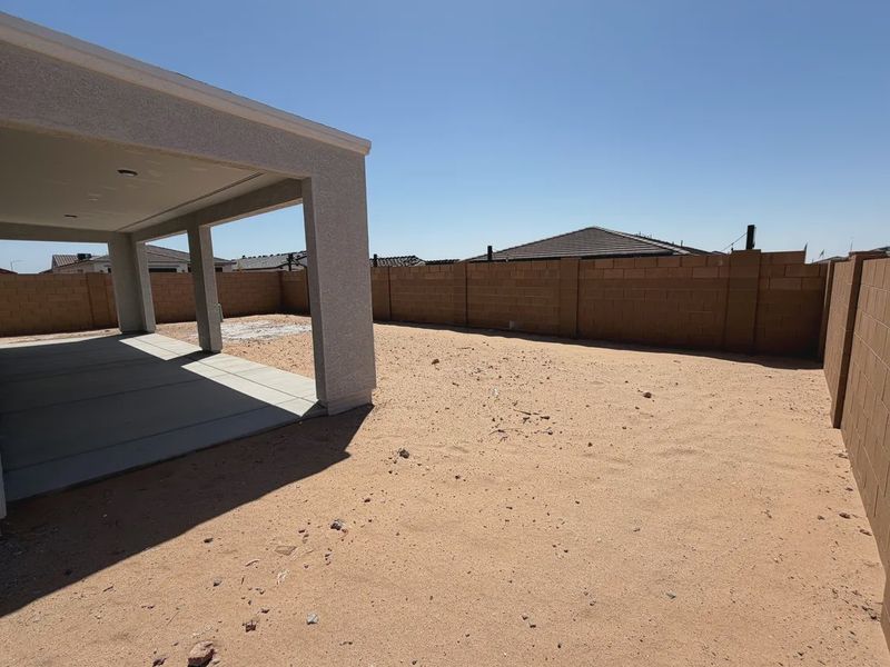 Exterior details and patio area of a home in Camilo at Santana, Yuma (Image 3).