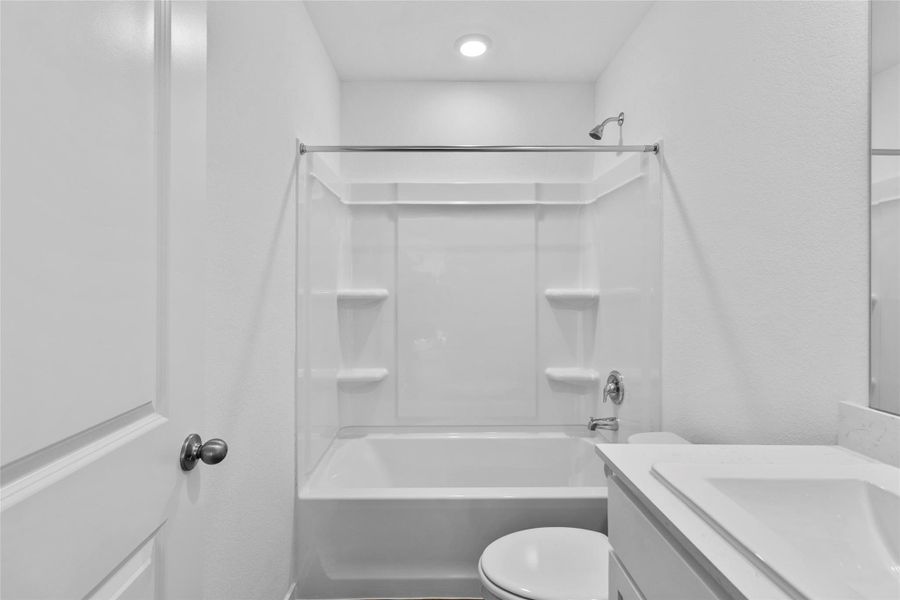 Furnished interior view inside a new home in The Canopies, Splendora (Image 11).