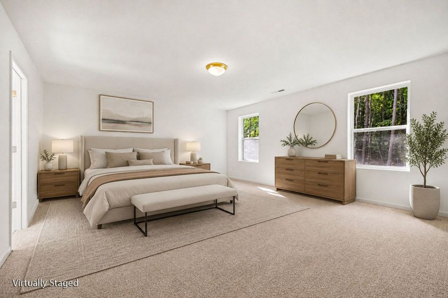 Furnished interior view inside a new home in Lake Royale, Louisburg (Image 9).