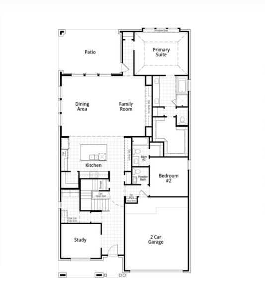 2D floor plan layout for the Layton by Highland Homes in Ridgeline: 50ft. lots, McKinney, TX (Image 3). 2D floor plan layout for the Layton by Highland Homes in Ridgeline: 50ft. lots, McKinney, TX (Image 3).
