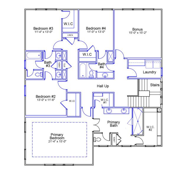 2D floor plan layout of this home in Sweetbrier, Durham, NC (Image 3). 2D floor plan layout of this home in Sweetbrier, Durham, NC (Image 3).