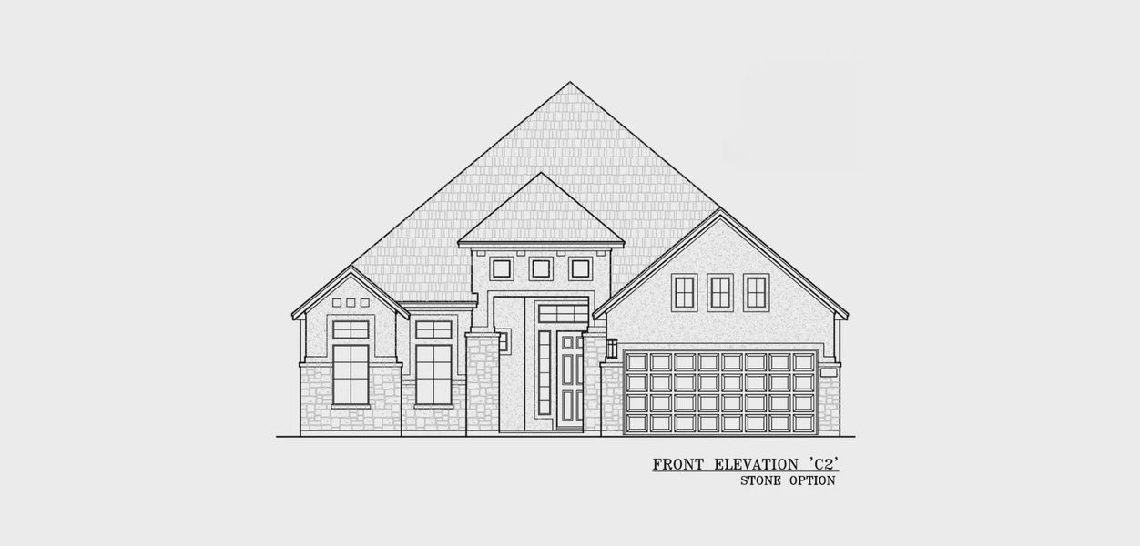 Exterior rendering of this home design in Audubon, Magnolia, TX (Image 10).