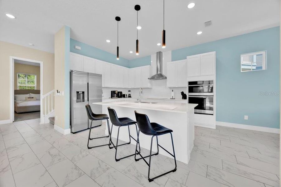 Furnished interior view inside a new home in , Reunion (Image 9).