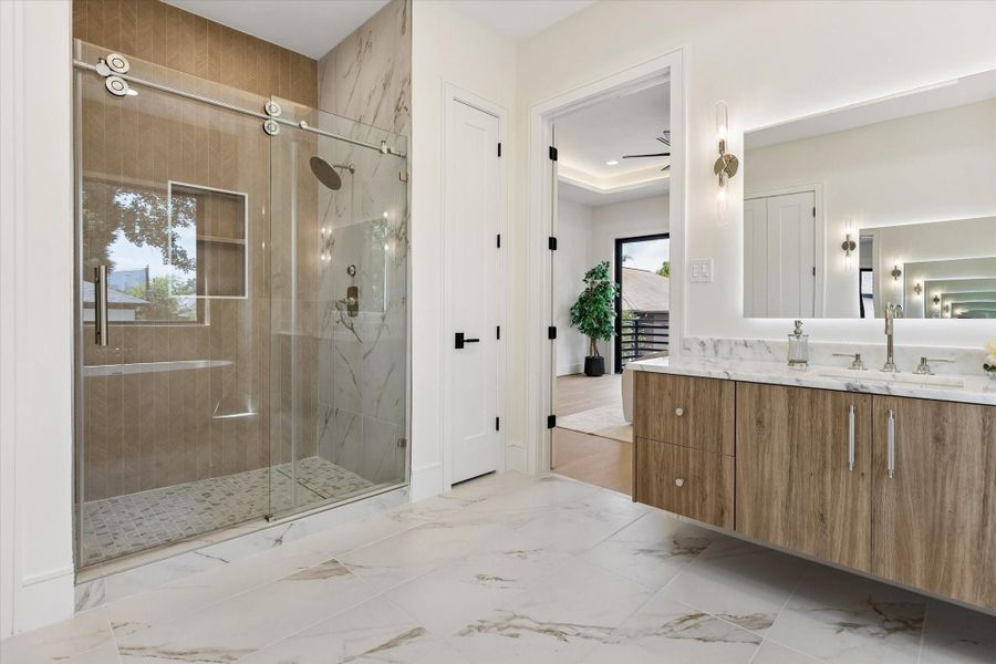Furnished interior view inside a new home in , Houston (Image 29). Furnished interior view inside a new home in , Houston (Image 29).