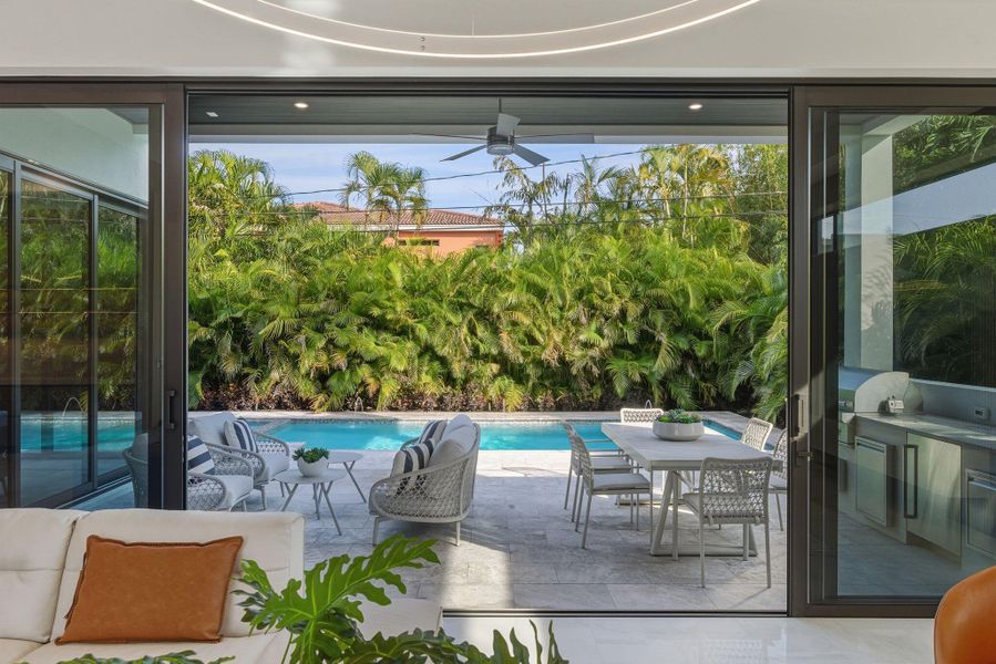 Exterior details and patio area of a home in , Boca Raton (Image 28).