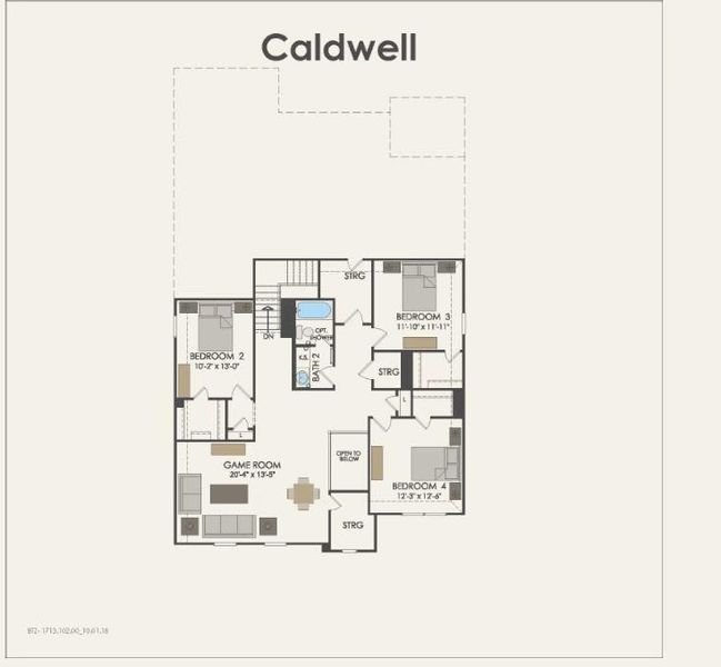 Pulte Homes, Caldwell floor plan