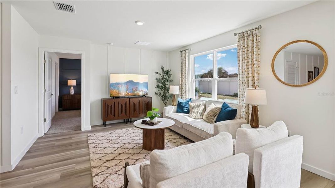 Furnished interior view inside a new home in Fletcher Trace, Alachua (Image 15). Furnished interior view inside a new home in Fletcher Trace, Alachua (Image 15).