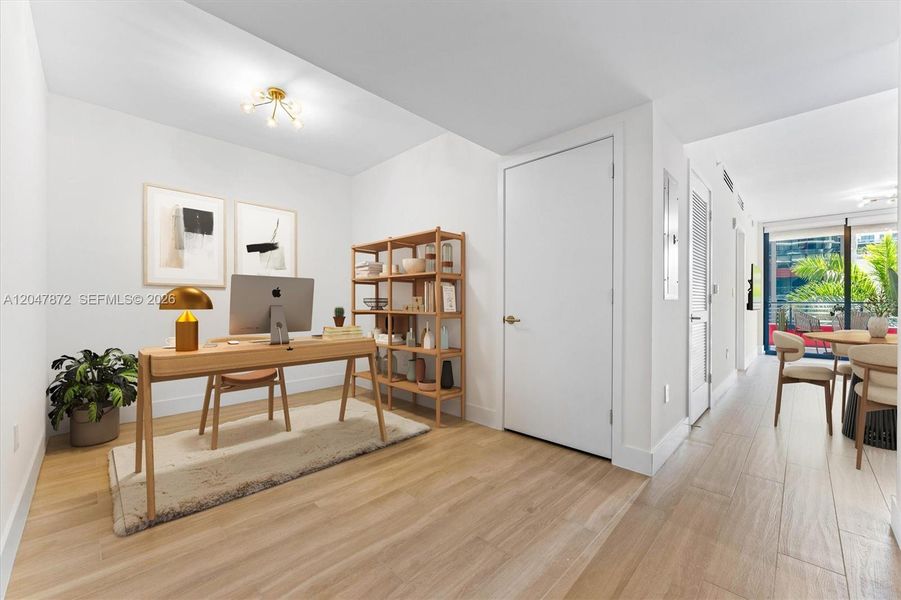 Furnished interior view inside a new home in , Miami (Image 9).