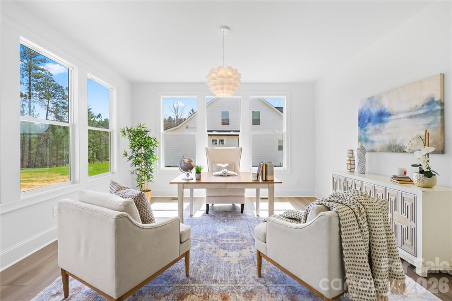Furnished interior view inside a new home in , Statesville (Image 34). Furnished interior view inside a new home in , Statesville (Image 34).