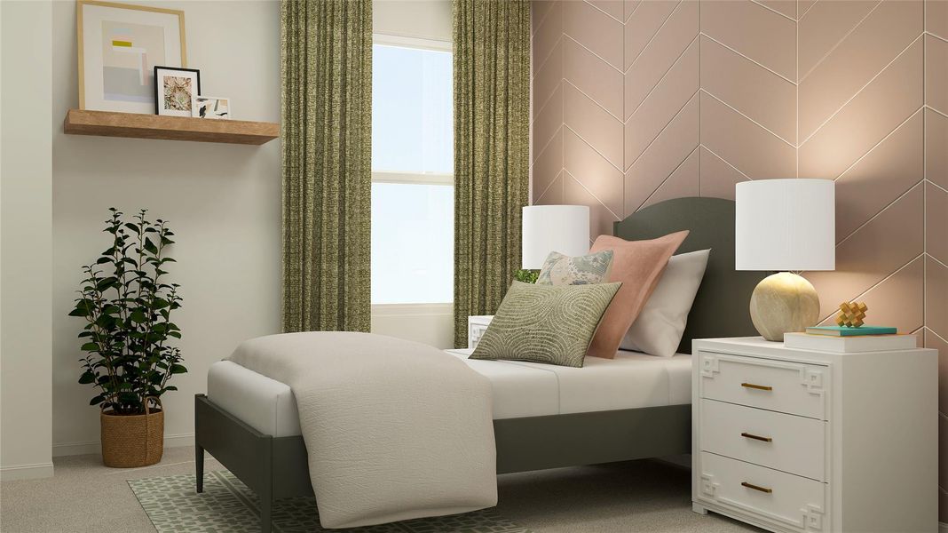 Furnished interior view inside a new home in Preserve at Lions Park, Temple (Image 12).