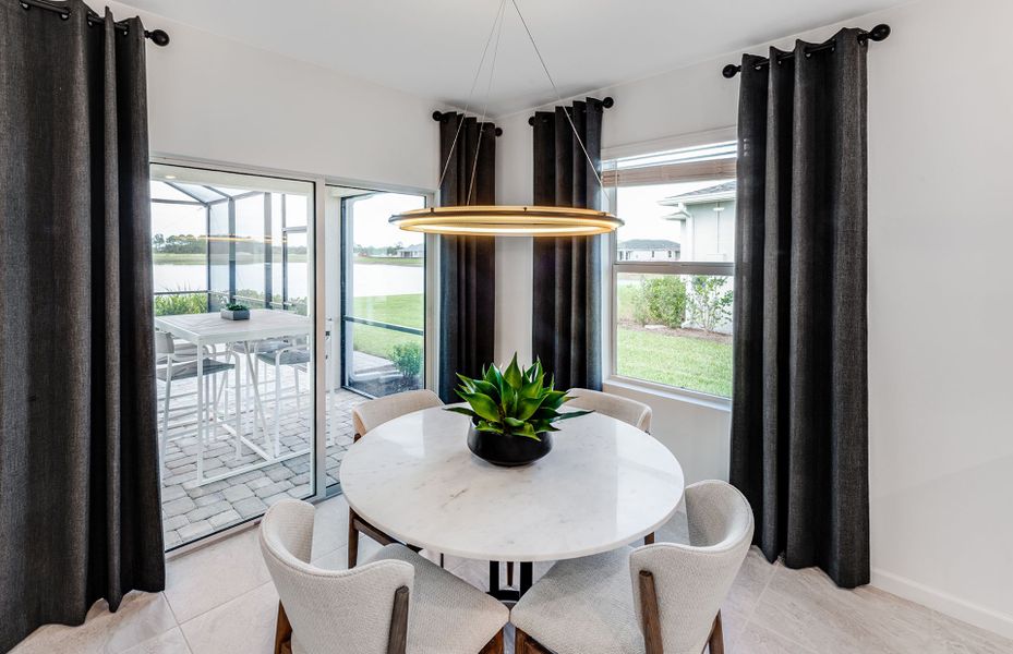 Café area located off the kitchen Café area located off the kitchen