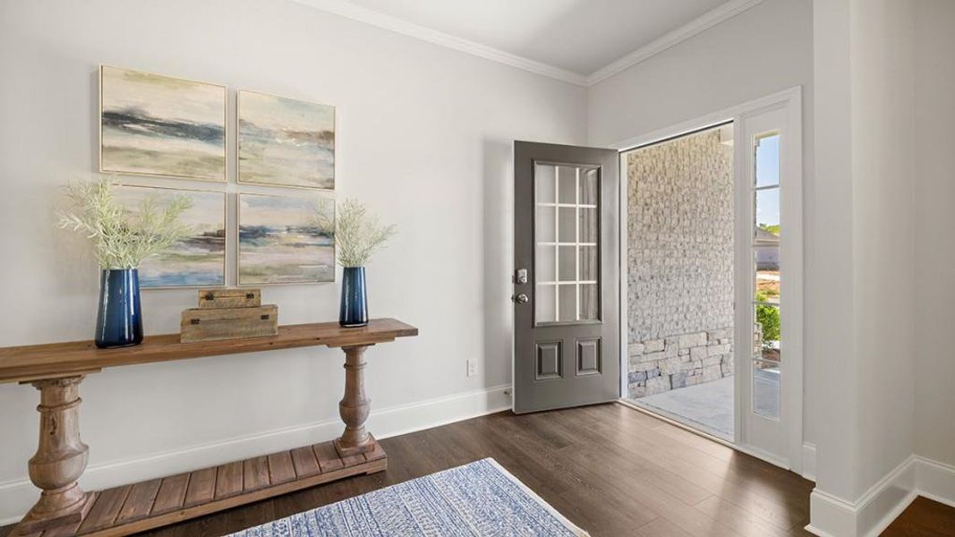 Furnished interior view inside a new home in Thalley Creek Estates, Cumming (Image 30).