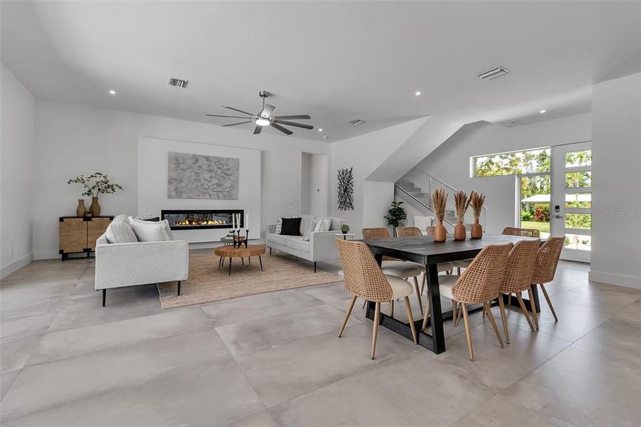 Furnished interior view inside a new home in , Sarasota (Image 8).