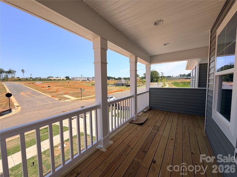 Upper level balcony