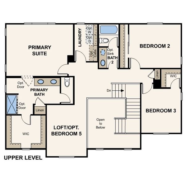 2D floor plan layout of this home in Prairie Song, Windsor, CO (Image 4). 2D floor plan layout of this home in Prairie Song, Windsor, CO (Image 4).