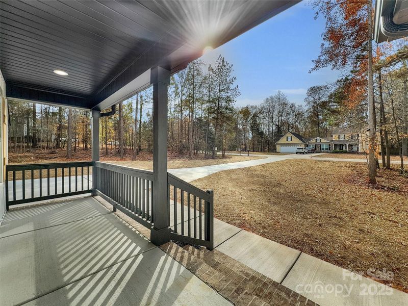 View of the front yard from the porch