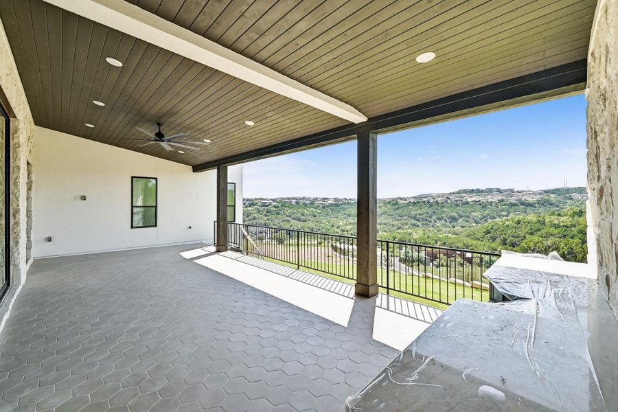 Exterior details and patio area of a home in , Lakeway (Image 22).