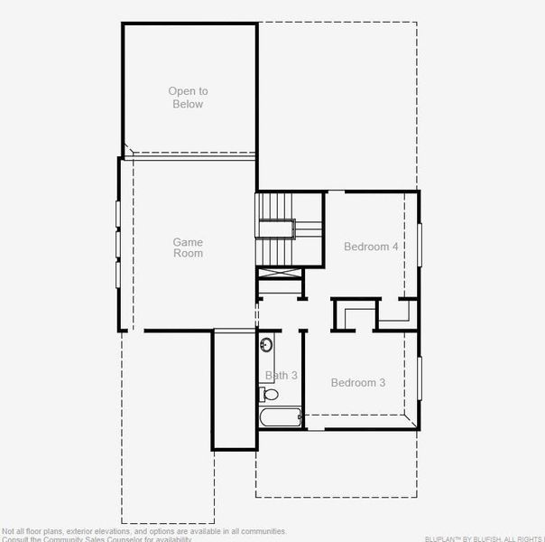 2D floor plan layout of this home in The Trails, New Caney, TX (Image 6).